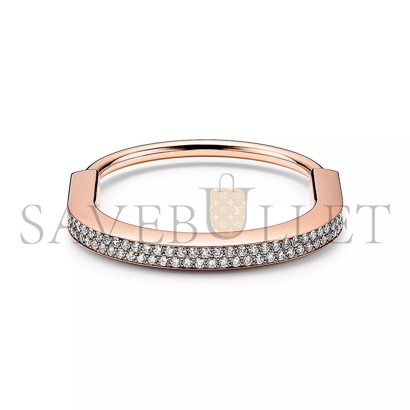 TIFFANY BRACELET ROSE GOLD FULLY PAVÉ DIAMONDS GRP12235 TIFFANY BRACELET ROSE GOLD FULLY PAVÉ DIAMONDS GRP12235